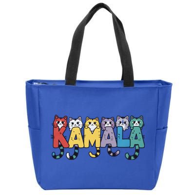 Kamala Cute Cats Colorful Gift Zip Tote Bag