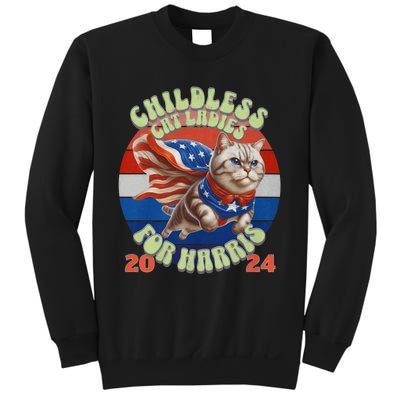 Kamala Childless Cat Ladies For Harris 2024 Sweatshirt