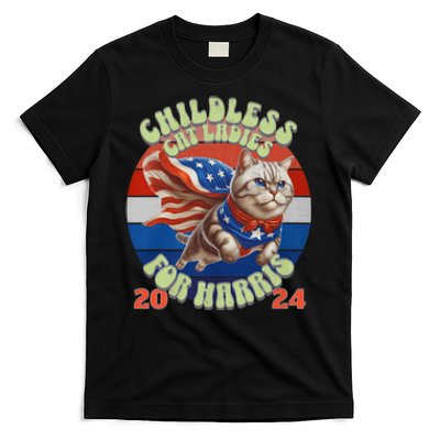 Kamala Childless Cat Ladies For Harris 2024 T-Shirt