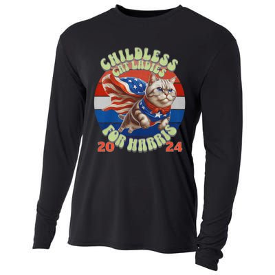 Kamala Childless Cat Ladies For Harris 2024 Cooling Performance Long Sleeve Crew