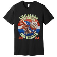 Kamala Childless Cat Ladies For Harris 2024 Premium T-Shirt