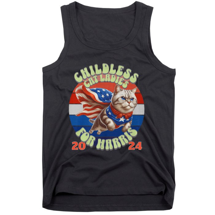 Kamala Childless Cat Ladies For Harris 2024 Tank Top