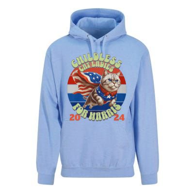 Kamala Childless Cat Ladies For Harris 2024 Unisex Surf Hoodie