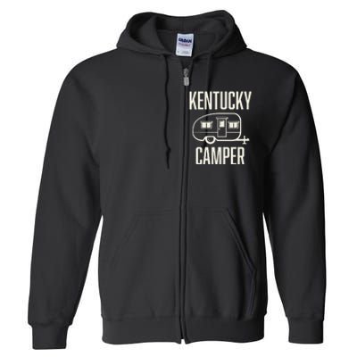 Kentucky Camper Camping Kentucky State Parks RV Full Zip Hoodie