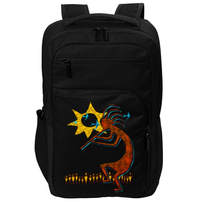 Kokopelli Concert Cool Fashion Native American Impact Tech Backpack