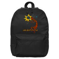 Kokopelli Concert Cool Fashion Native American 16 in Basic Backpack