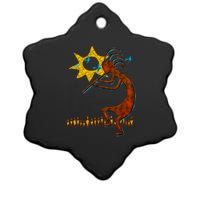 Kokopelli Concert Cool Fashion Native American Ceramic Star Ornament