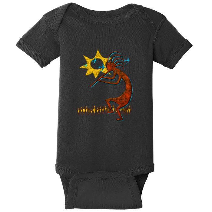 Kokopelli Concert Cool Fashion Native American Baby Bodysuit