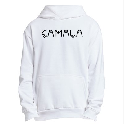 Kamala Cat Cat Shaped Font Letters Subtle Comma La Cute Urban Pullover Hoodie