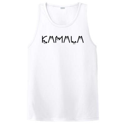 Kamala Cat Cat Shaped Font Letters Subtle Comma La Cute PosiCharge Competitor Tank