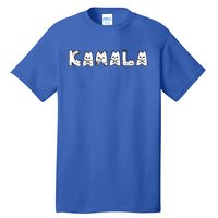 Kamala Cute Cat Lettering Alphabet Cat Lady Support Harris Tall T-Shirt