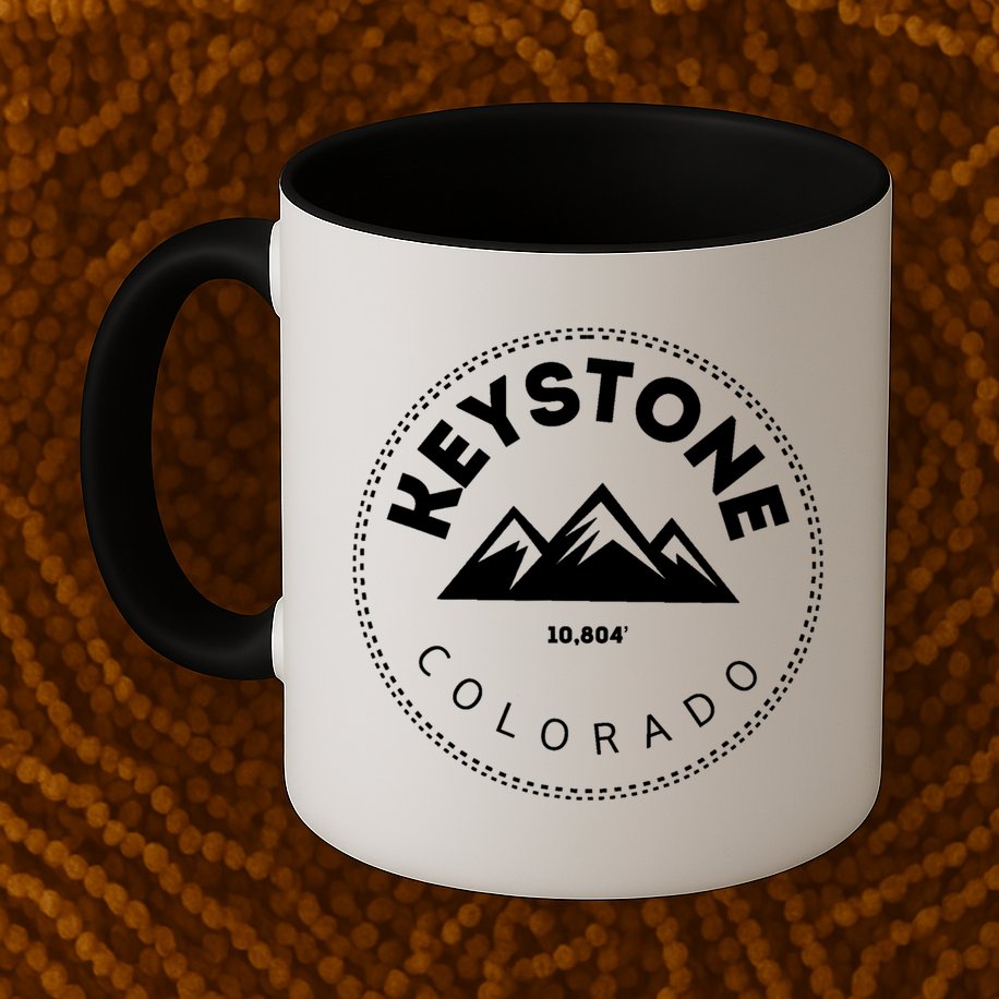 Keystone Colorado Co Mountain Town Funny Gift Elevated Skiing Mug