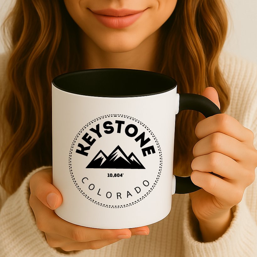 Keystone Colorado Co Mountain Town Funny Gift Elevated Skiing Mug