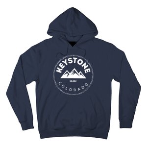 Keystone Colorado Co Mountain Town Funny Gift Elevated Skiing Hoodie