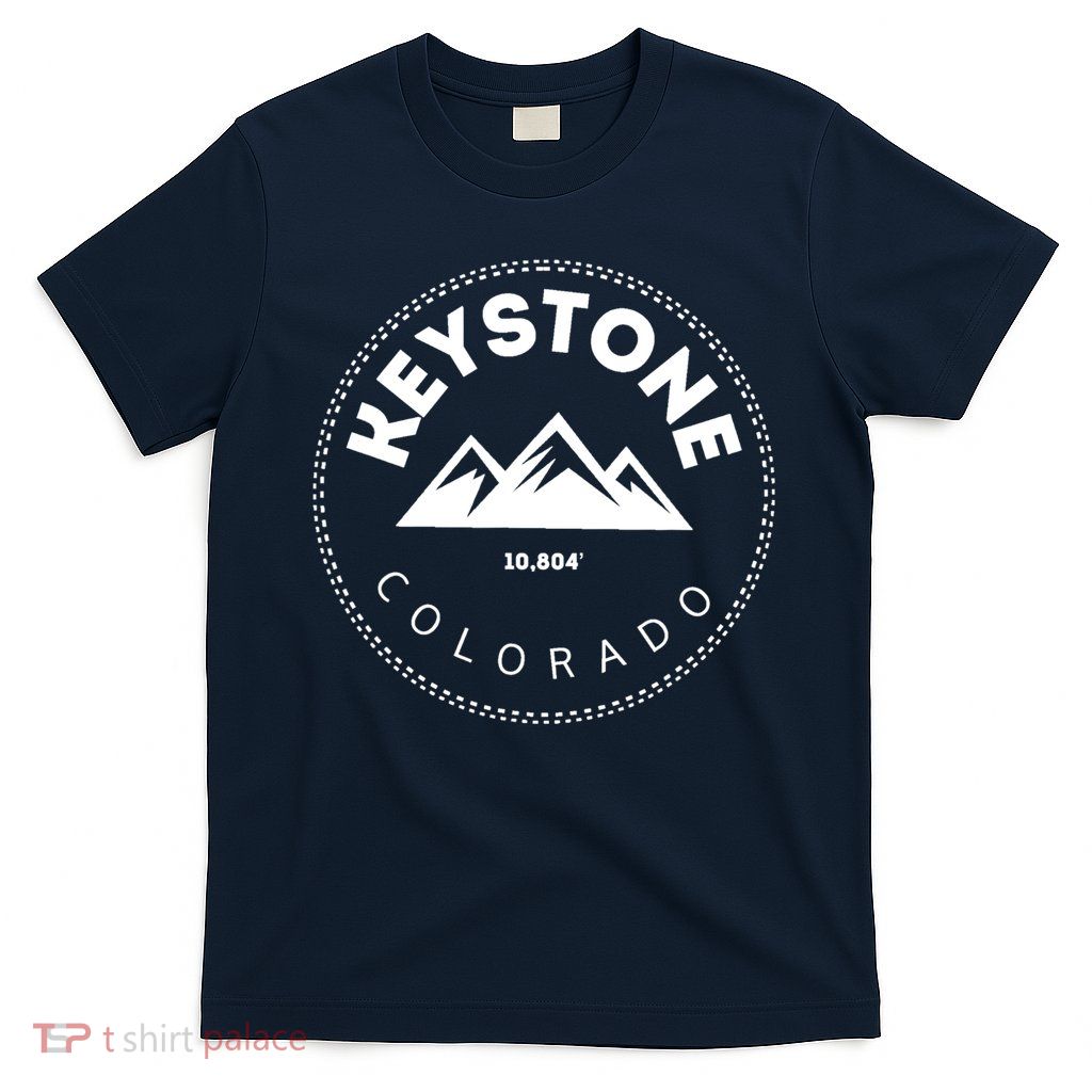 Keystone Colorado Co Mountain Town Funny Gift Elevated Skiing T-Shirt