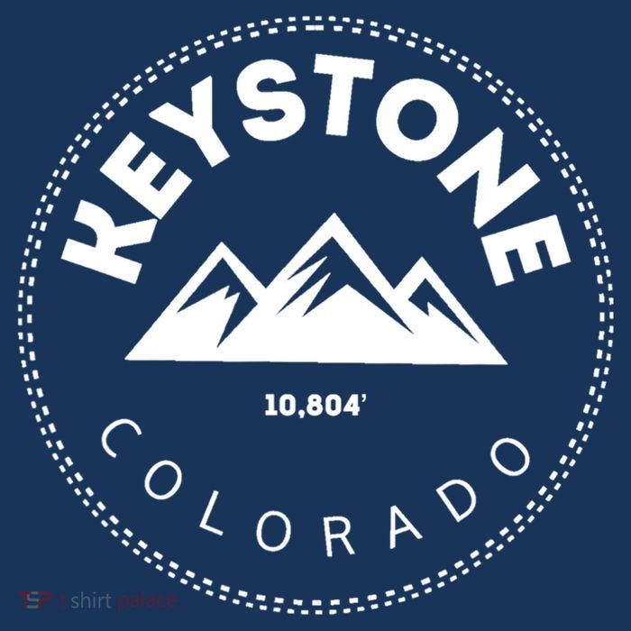 Keystone Colorado Co Mountain Town Funny Gift Elevated Skiing Drawstring Bag