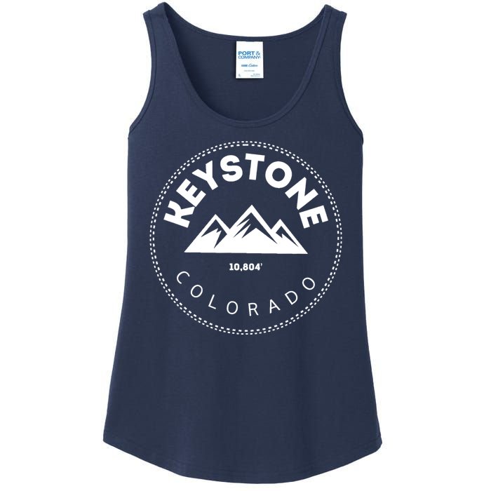 Keystone Colorado Co Mountain Town Funny Gift Elevated Skiing Ladies Essential Tank