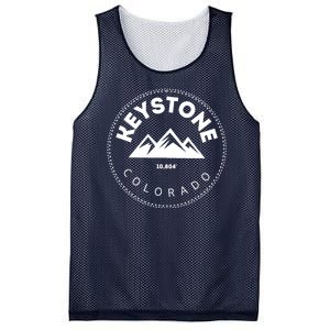 Keystone Colorado Co Mountain Town Funny Gift Elevated Skiing Mesh Reversible Basketball Jersey Tank