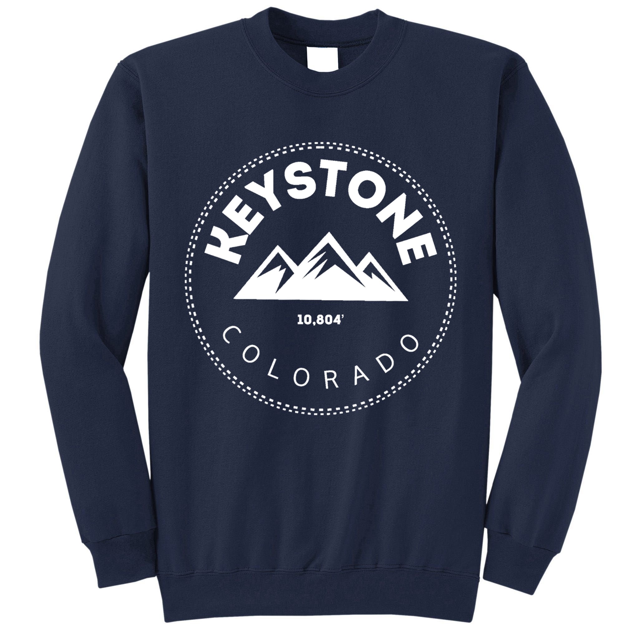 Keystone Colorado Co Mountain Town Funny Gift Elevated Skiing Tall Sweatshirt