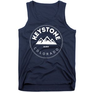 Keystone Colorado Co Mountain Town Funny Gift Elevated Skiing Tank Top