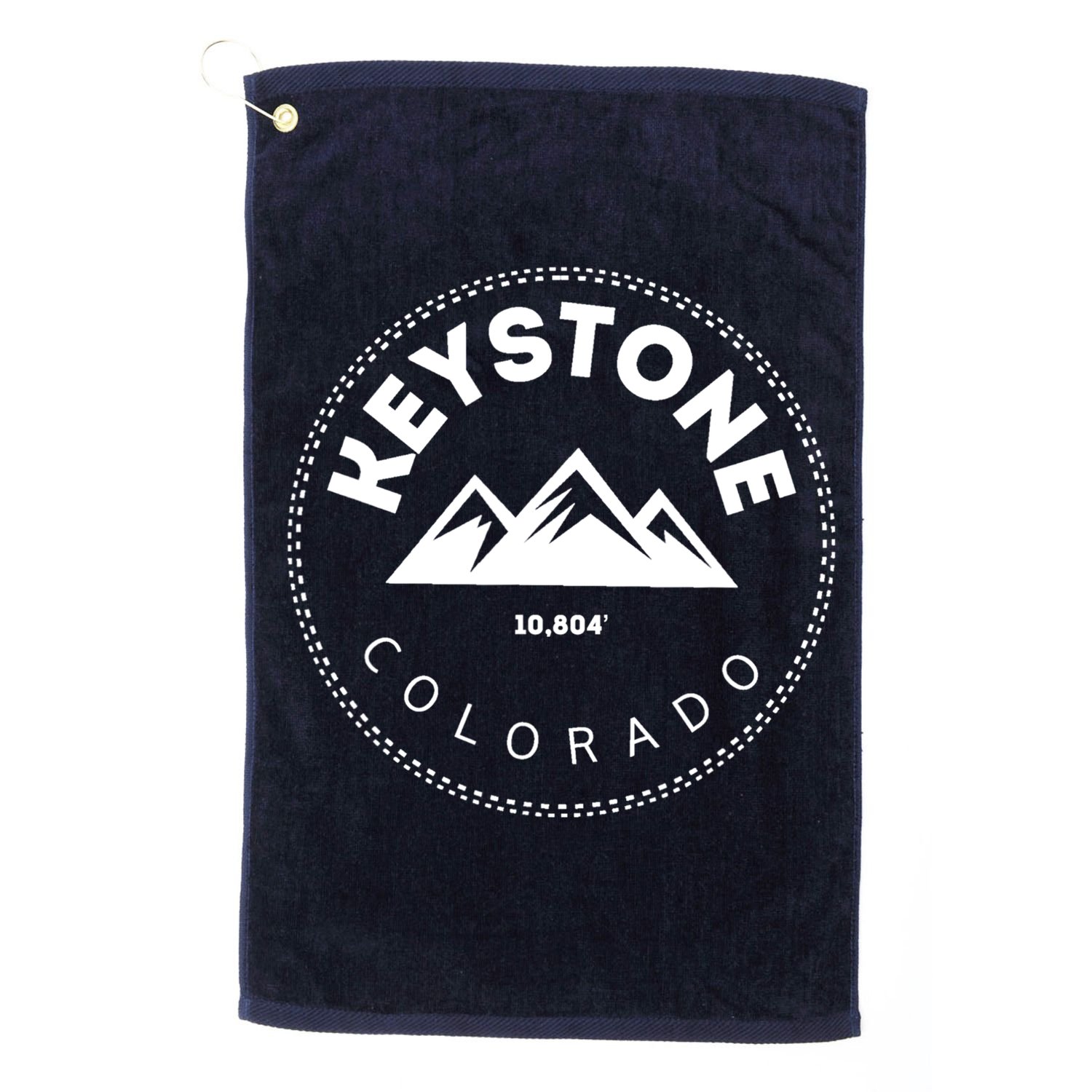 Keystone Colorado Co Mountain Town Funny Gift Elevated Skiing Golf Towel