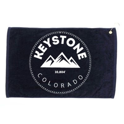 Keystone Colorado Co Mountain Town Funny Gift Elevated Skiing Grommeted Golf Towel