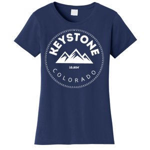 Keystone Colorado Co Mountain Town Funny Gift Elevated Skiing Women's T-Shirt