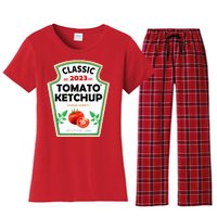 K.etchup Costume C.ondiments Couples Group Halloween Costume Women's Flannel Pajama Set