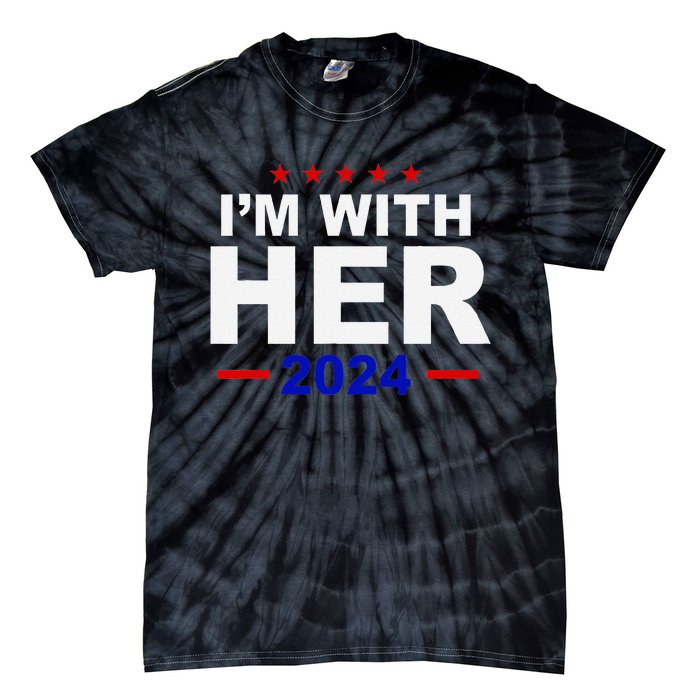 Kamala Childless Cat Ladies For Harris 2024 Tie-Dye T-Shirt