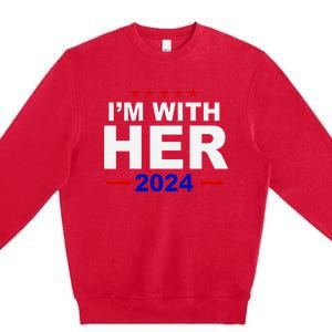 Kamala Childless Cat Ladies For Harris 2024 Premium Crewneck Sweatshirt