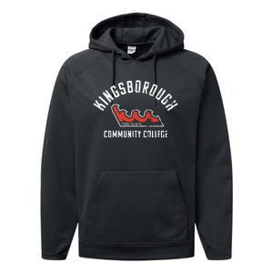 Kingsborough Community College KBCC Large Performance Fleece Hoodie