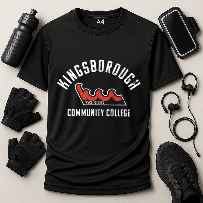 Kingsborough Community College KBCC Large Cooling Performance Crew T-Shirt