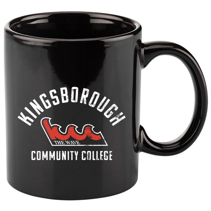 Kingsborough Community College KBCC Large 11oz C Handle Ceramic Mug