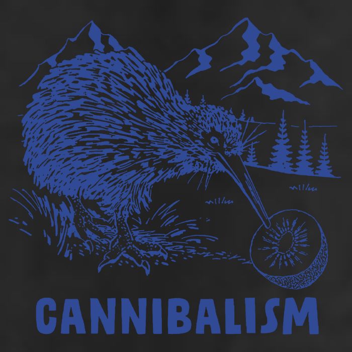 Kiwi Cannibal Cannibalism 7 Panel Mesh Trucker Snapback Hat