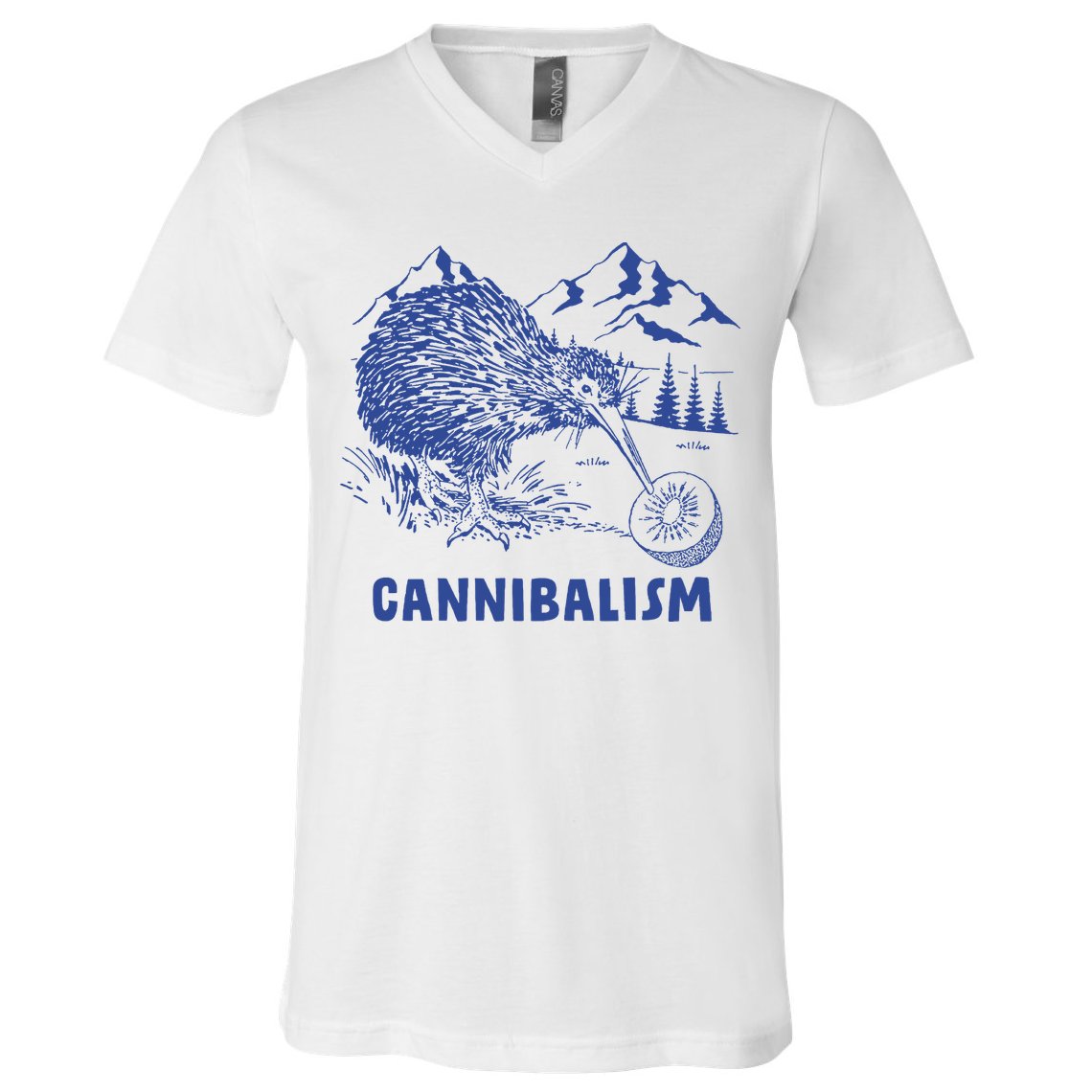 Kiwi Cannibal Cannibalism V-Neck T-Shirt