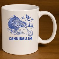 Kiwi Cannibal Cannibalism 11oz C Handle Ceramic Mug