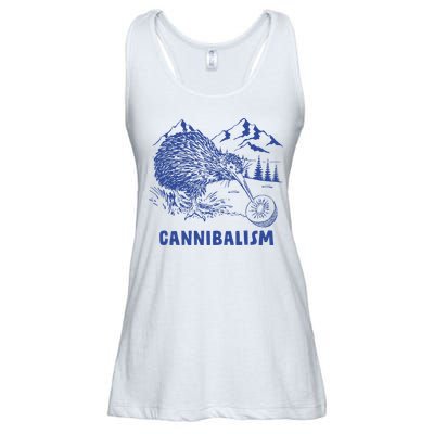 Kiwi Cannibal Cannibalism Ladies Essential Flowy Tank