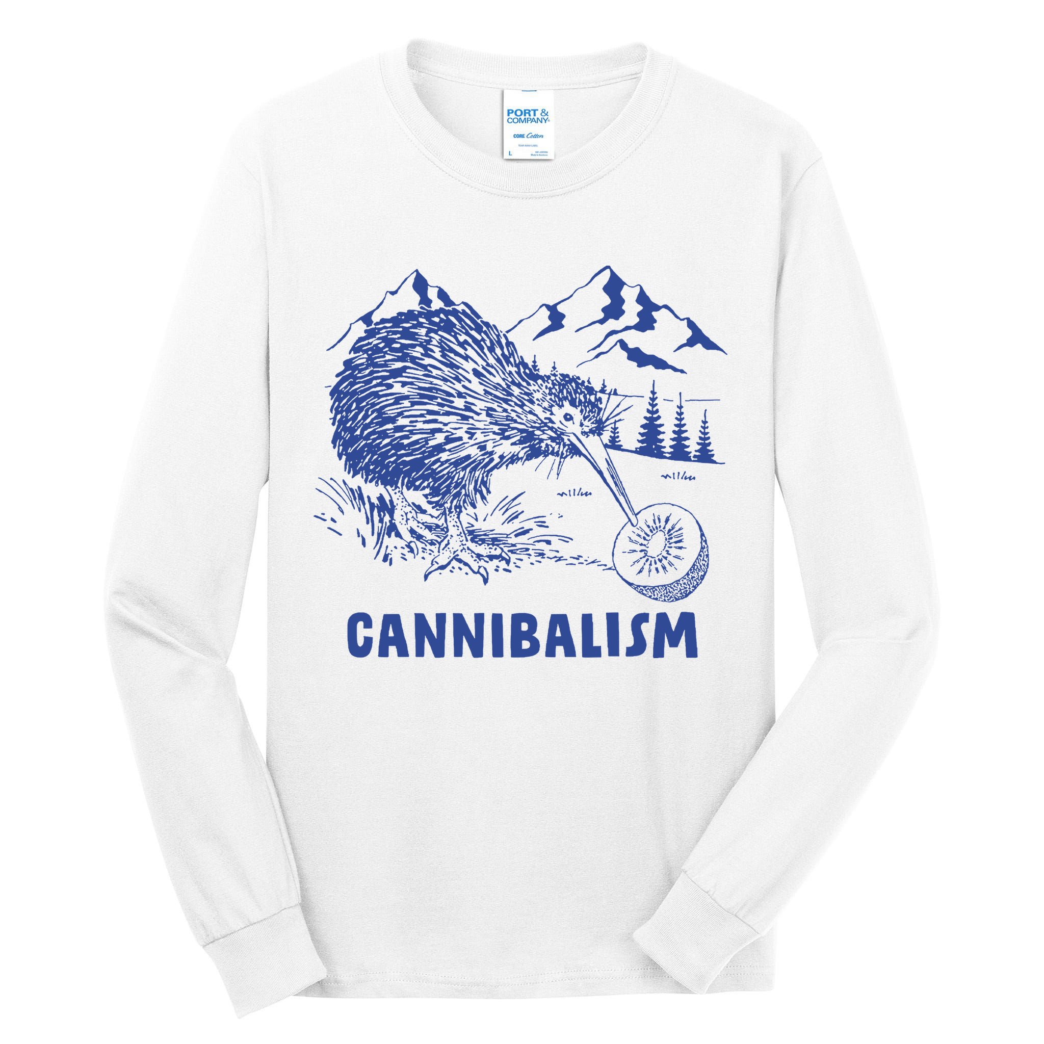 Kiwi Cannibal Cannibalism Tall Long Sleeve T-Shirt