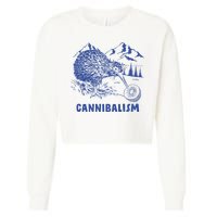 Kiwi Cannibal Cannibalism Cropped Pullover Crew