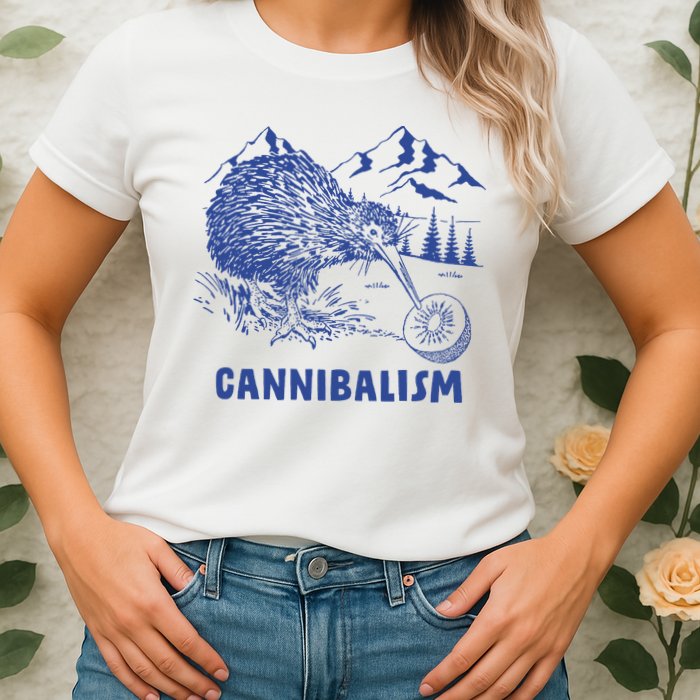 Kiwi Cannibal Cannibalism Womens T-Shirt