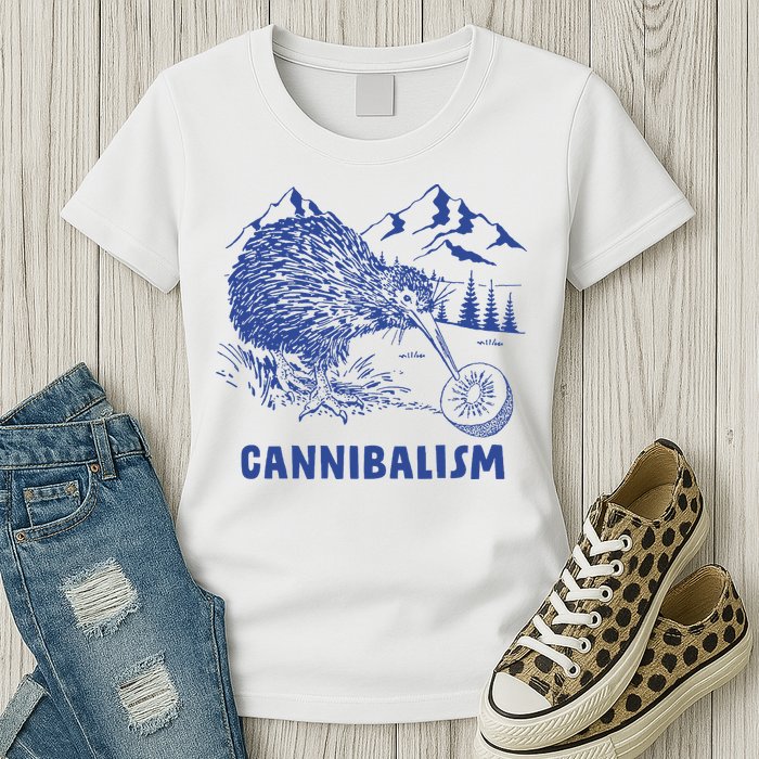 Kiwi Cannibal Cannibalism Womens T-Shirt