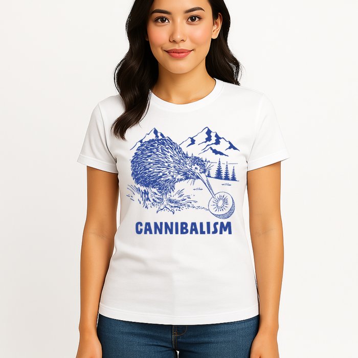 Kiwi Cannibal Cannibalism Womens T-Shirt