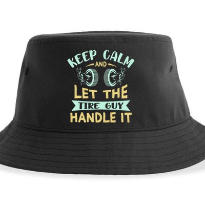 Keep Calm Cars Wheel Fix Dad Tire Guy Sustainable Bucket Hat