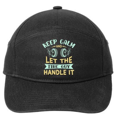 Keep Calm Cars Wheel Fix Dad Tire Guy 7-Panel Snapback Hat