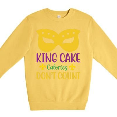 King Cake Calories Don't Count Premium Crewneck Sweatshirt