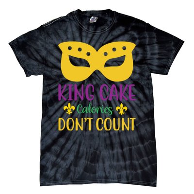 King Cake Calories Don't Count Tie-Dye T-Shirt