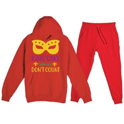 King Cake Calories Don't Count Premium Hooded Sweatsuit Set