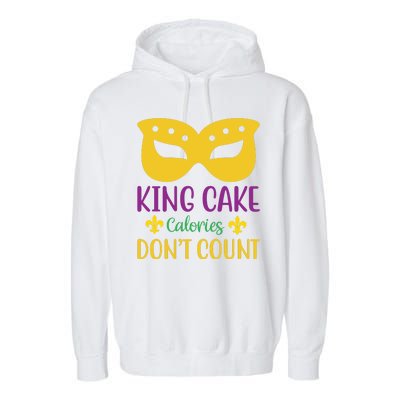 King Cake Calories Don't Count Garment-Dyed Fleece Hoodie