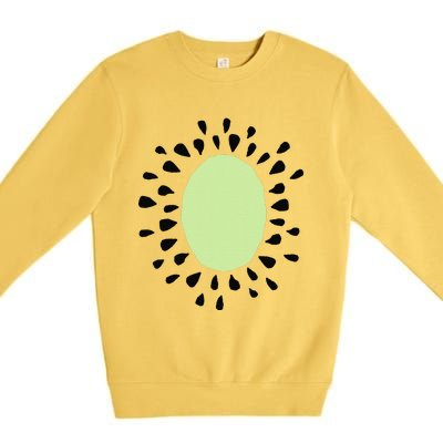 Kiwi Costume Cute Cheap Halloween Costume Fruit Premium Crewneck Sweatshirt