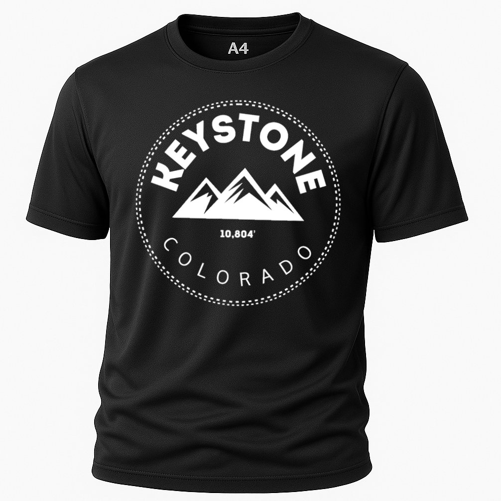 Keystone Colorado CO Mountain Town Funny Gift Elevated CO Skiing Gift Performance Shirt